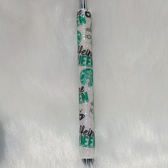 Caffeine Queen Refillable Glitter .7mm Inkjoy Pen - Picture 1 of 3